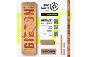 GIBBON Gibbon Slackboard Set Roots Rocker Trave l Set Buche Braun