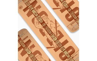 GIBBON Gibbon Slackboard Set Roots Rocker Trave l Set Buche Braun