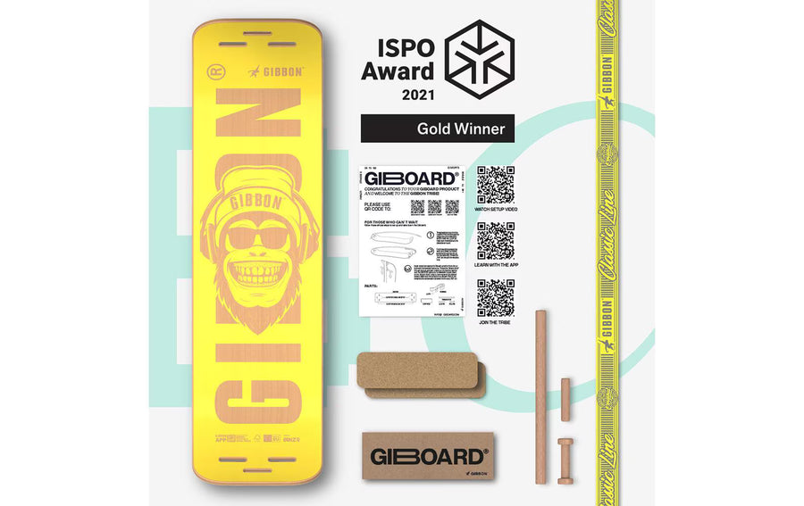 GIBBON Gibbon Set Slackboard Bonzo Classic Buche Giallo