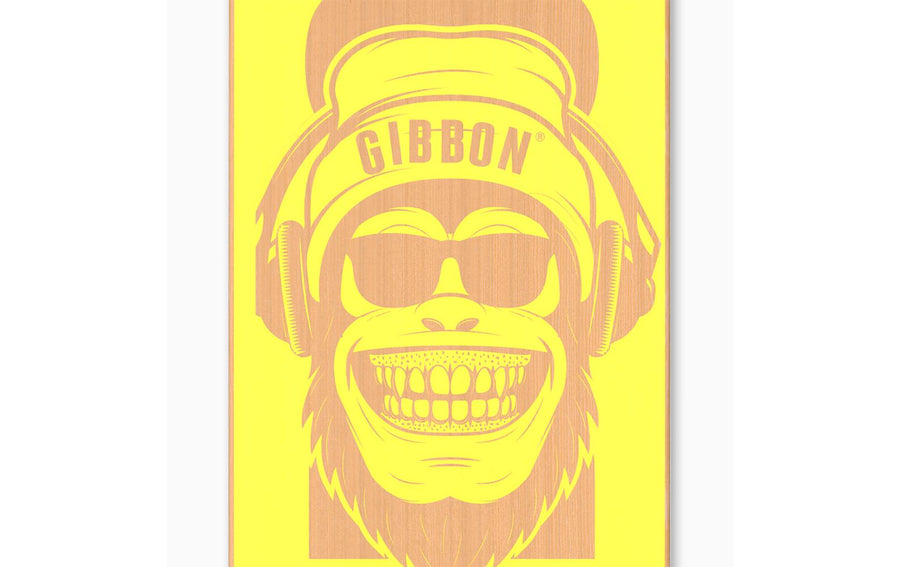GIBBON Gibbon Slackboard Bonzo, impiallacciatura di faggio gialla, 106 cm