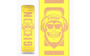 GIBBON Gibbon Slackboard Bonzo Buchenfurnier Gelb 106 cm