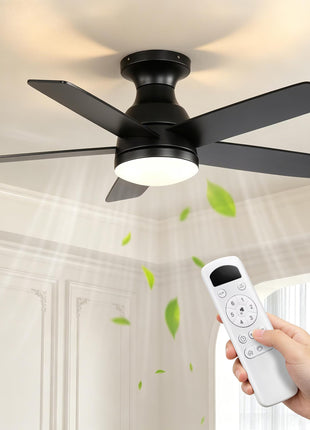 Ozeanos Deckenventilator KBS-44K009 Schwarz