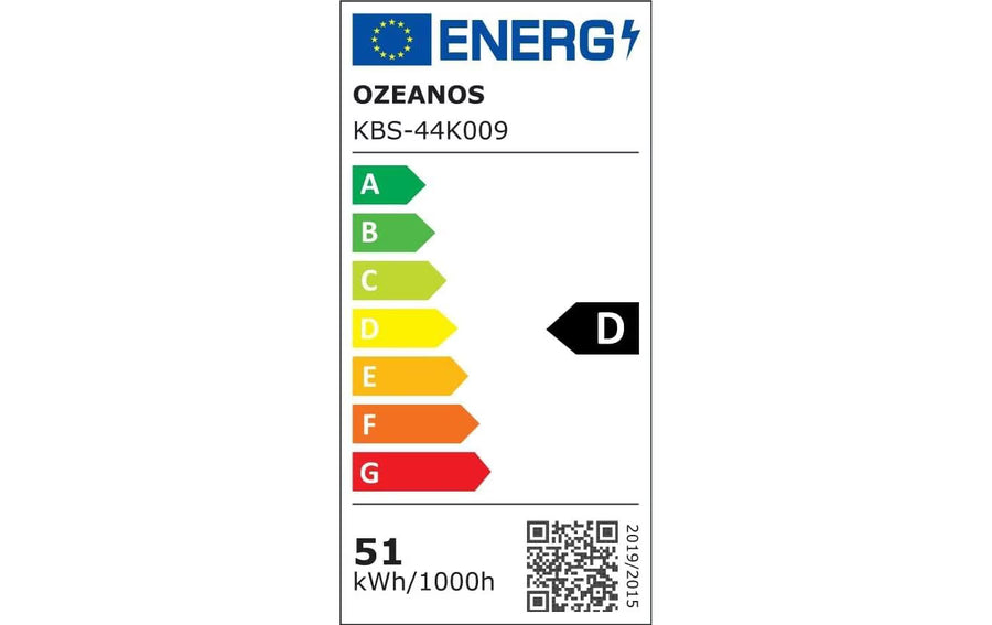Ozeanos Ventilatore da soffitto KBS-44K009 Nero