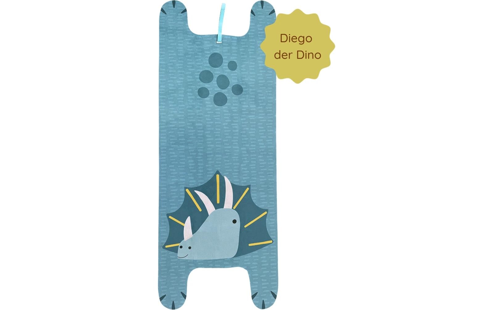 Yogitier Diego der Dino Naturkautschuk Mikrofaser-Velours