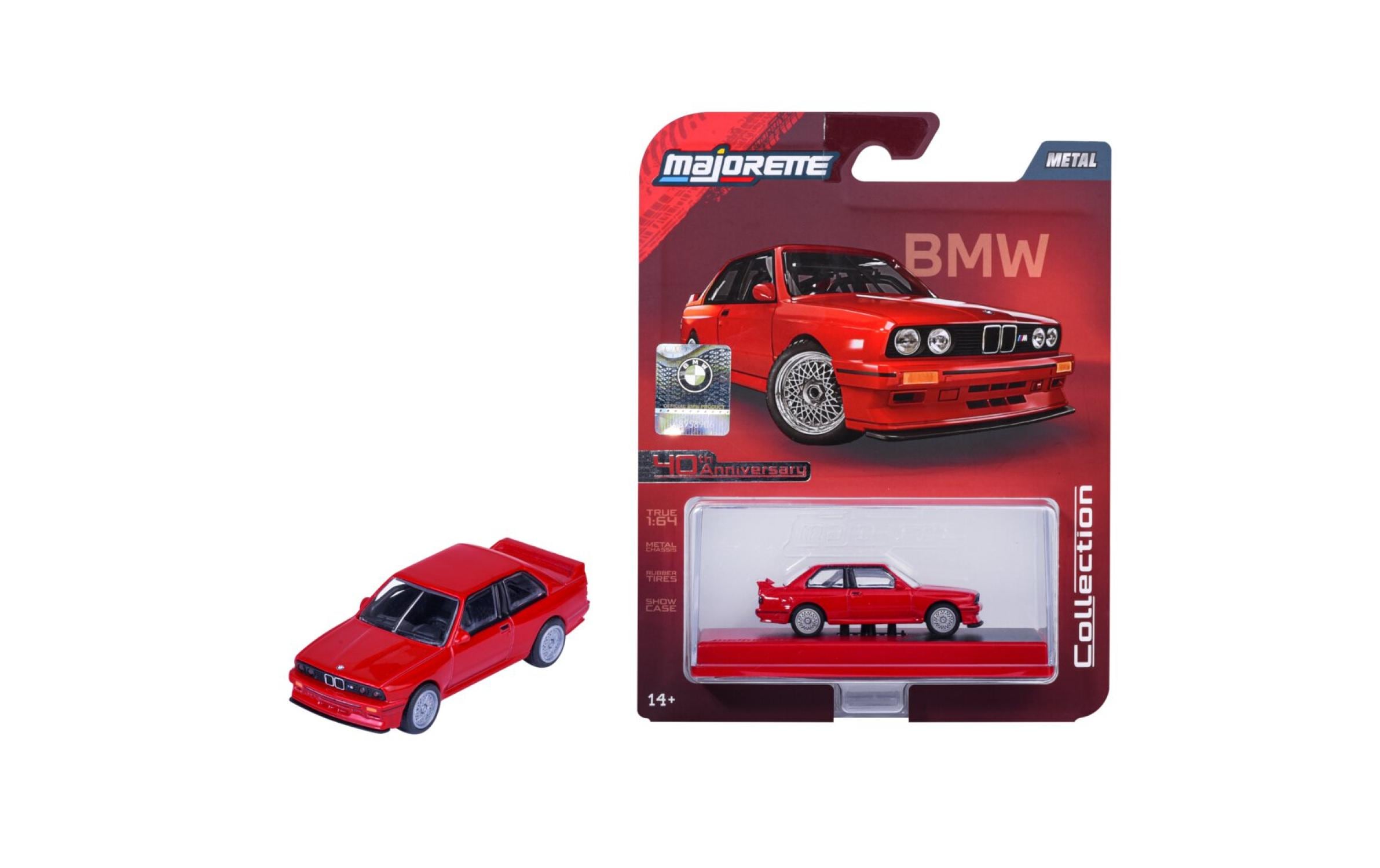 Majorette Collection 1986 BMW M3 1:64 mit Klarsichtbox