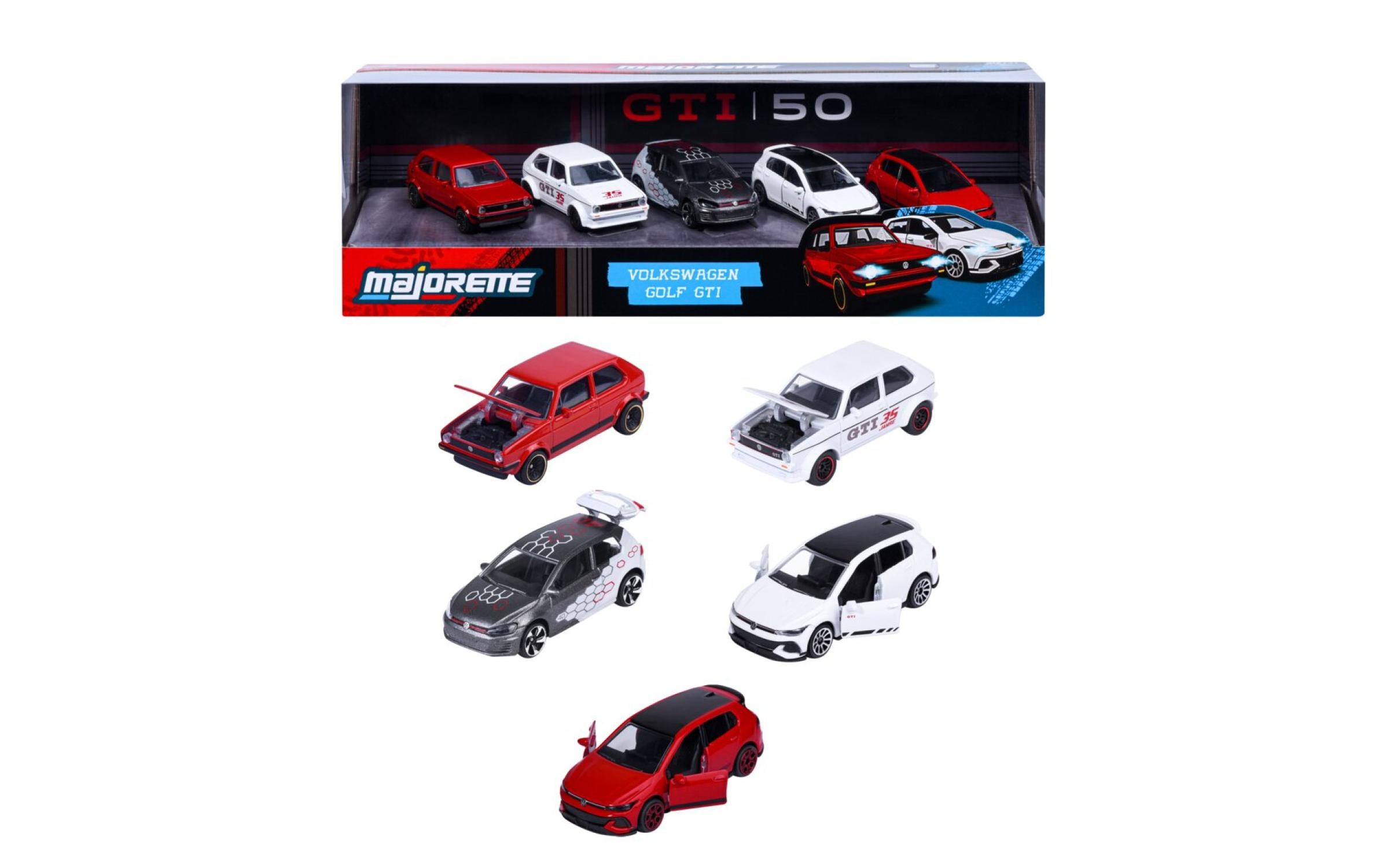 Majorette Golf GTI 5 pieces Giftpack 5er-Set, Geschenkset, Die-Cast