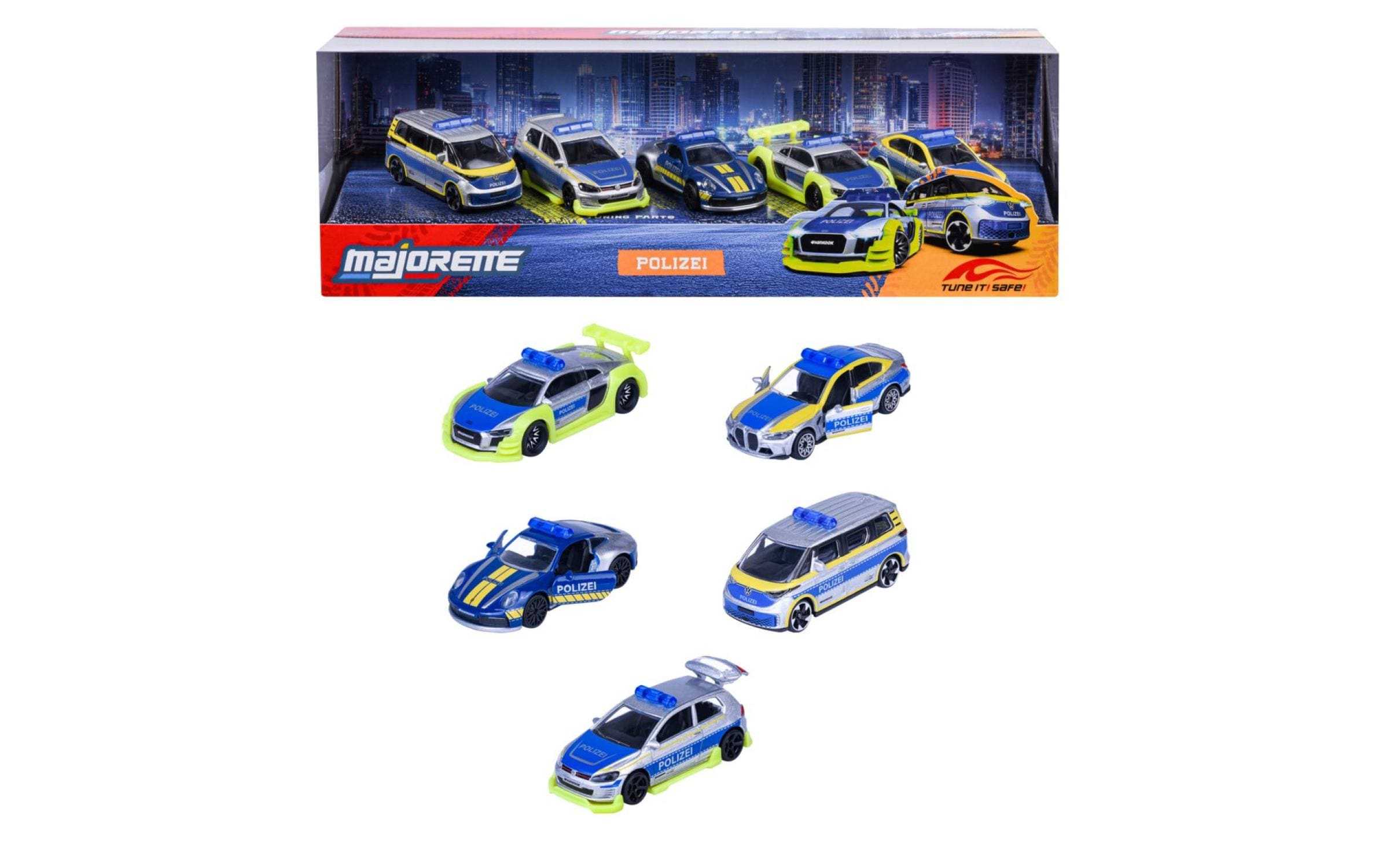 Majorette Tune it Safe 5 pieces Giftpack 7.5 cm
