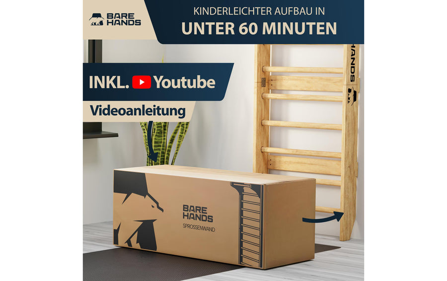 Bare Hands Bare Hands Sprossenwand Holz 400 kg