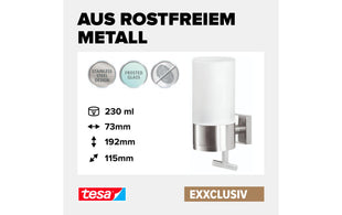 tesa EXXCLUSIV 230 ml, Edelstahl