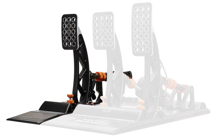 Asetek Racing Invicta Clutch Pedal alluminio Nero Arancione