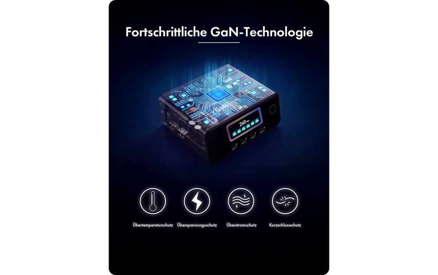 RAIDSONIC ICY BOX IB-PS2401 240 W GaN LCD-Display
