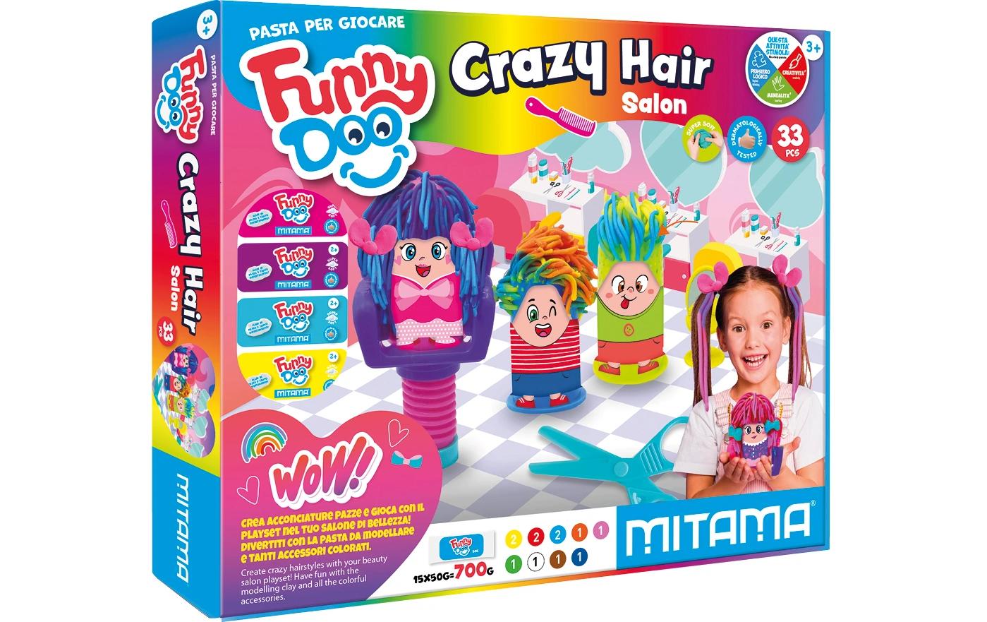 Mitama Knetspielset Schönheitssalon Friseur Mehrfarbig