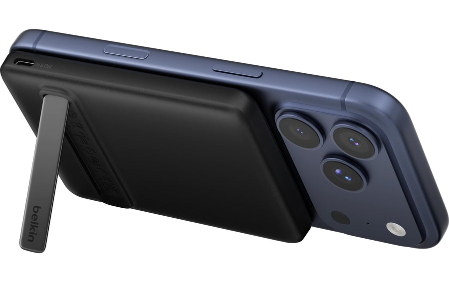 Belkin BoostCharge Slim 5K 20 W con supporto pieghevole Nero