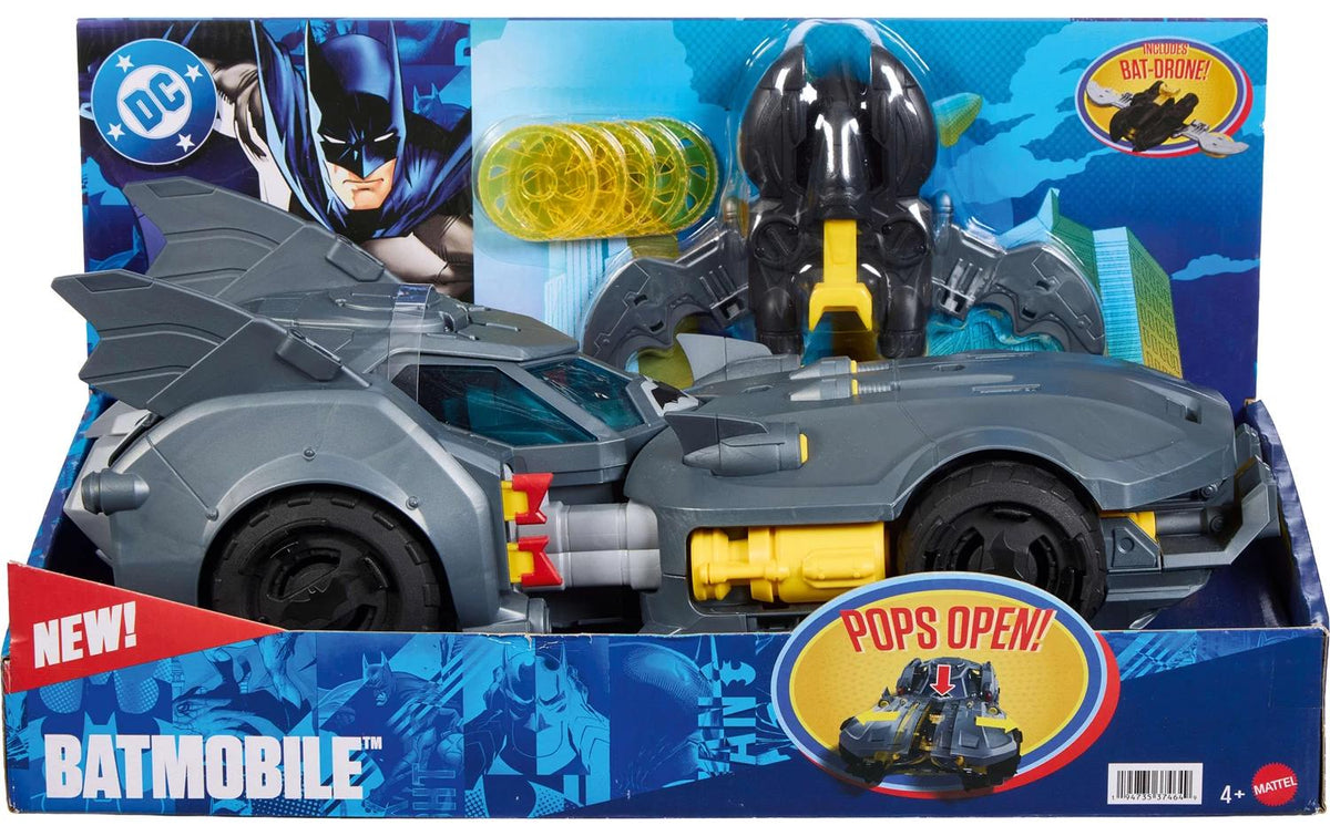Mattel DC 6" All-Stars Collection Batmobile 40 cm lang, Kanone