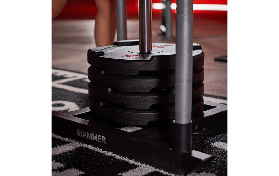 HAMMER Bumper Plate Competition Stahl Schwarz 25 kg