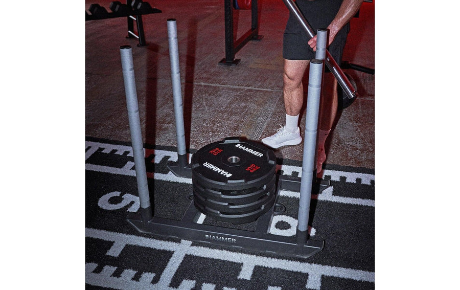 HAMMER Bumper Plate Competition Stahl Schwarz 25 kg