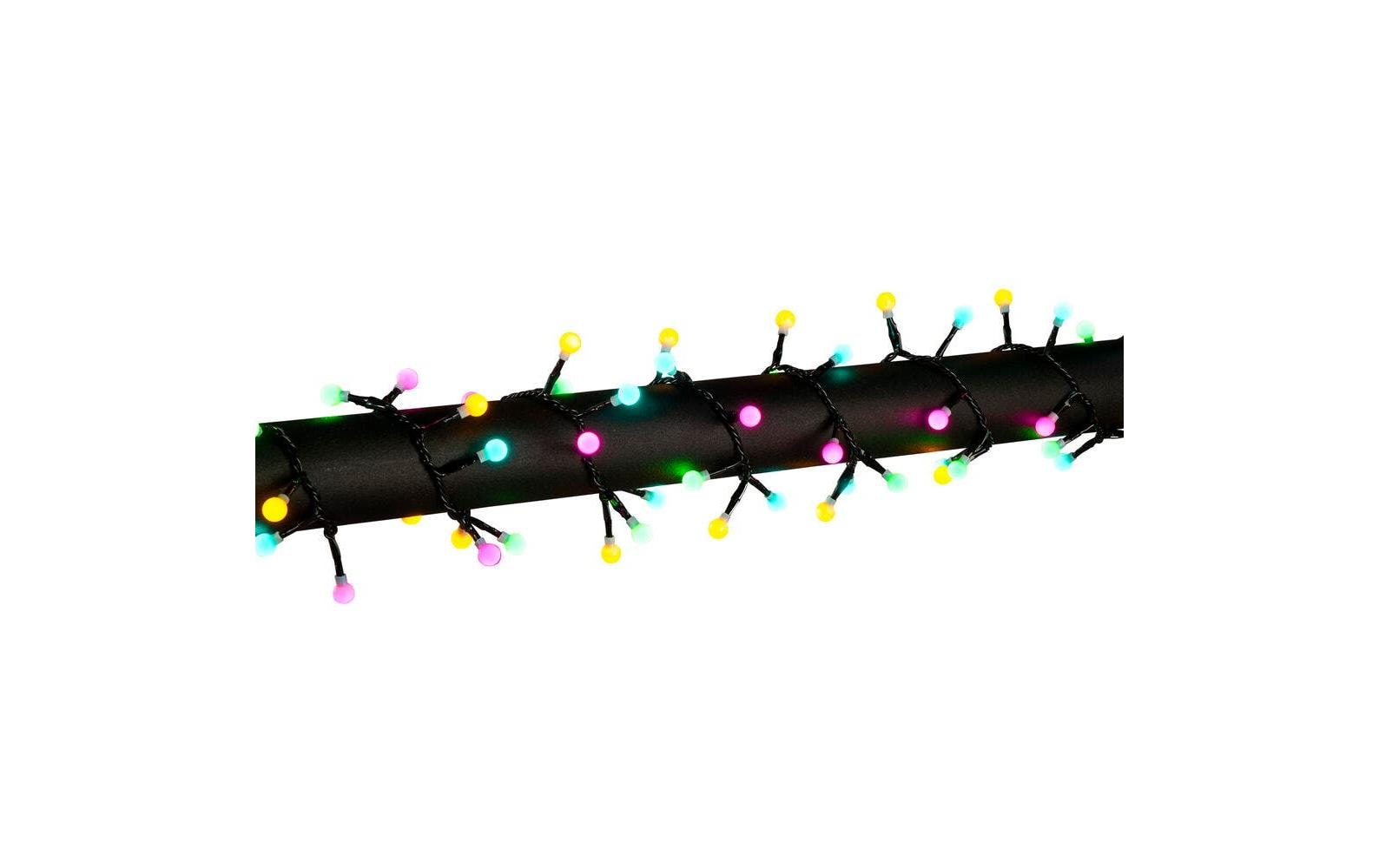 Konstsmide LED Globe-Lichterkette Cluster 9.38m candy colour