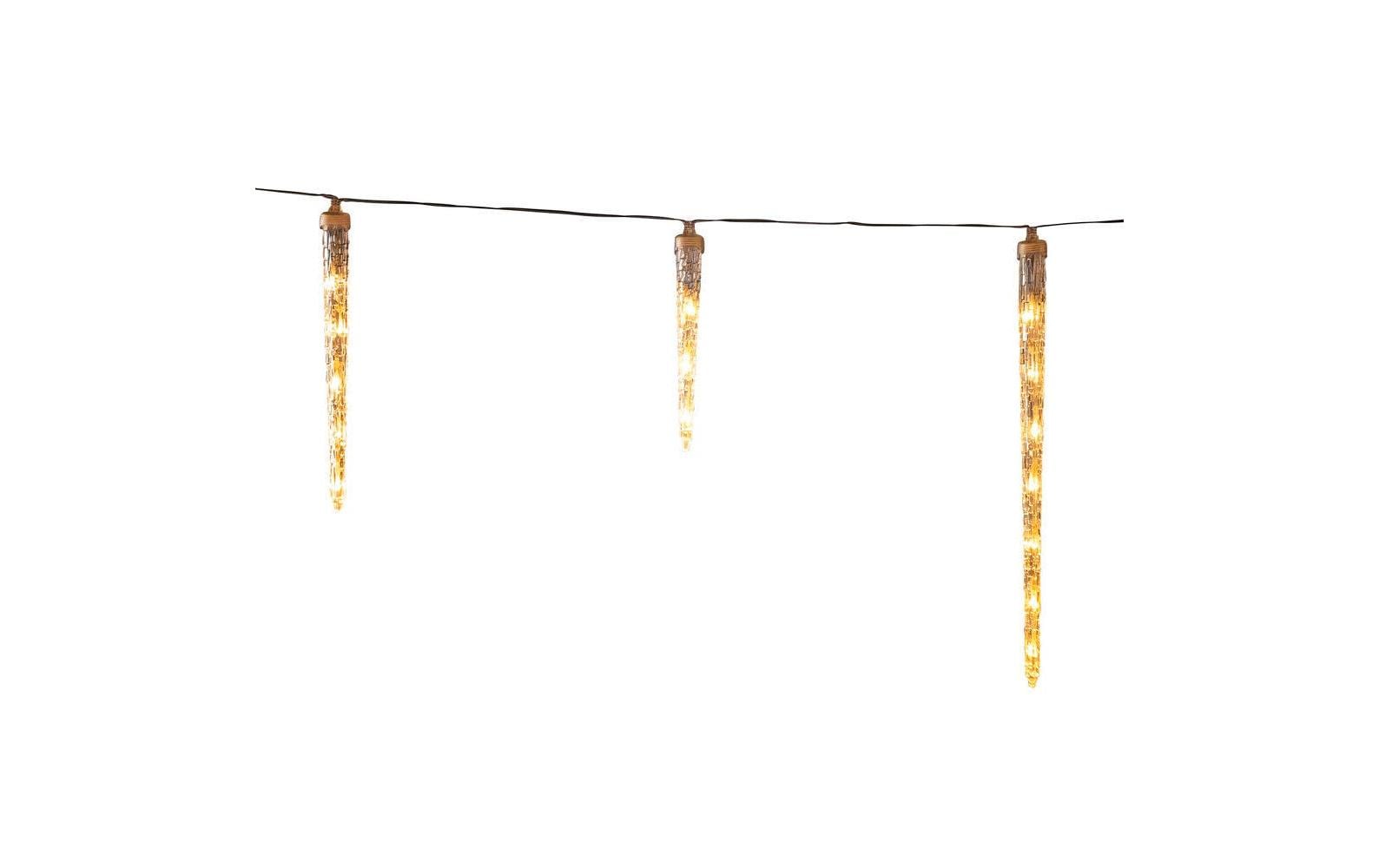 Konstsmide LED Eiszapfen Lichtervorhang 4.50m inkl. 16 Zapfen