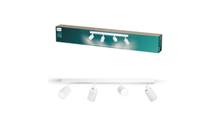 Philips Wyatt Aufbauspot 4x, ohne Leuchtmittel GU10, weiss