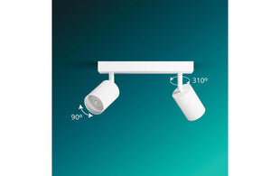 Philips Philips Wyatt Aufbauspot 2er ohne Leuchtmittel GU10, weiss