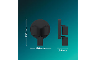 Philips Wyatt Aufbauspot 3x, rund ohne Leuchtmittel GU10, schwarz