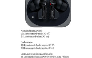 Nothing Ear True Wireless In-Ear-Kopfhörer Ear (3a) Schwarz