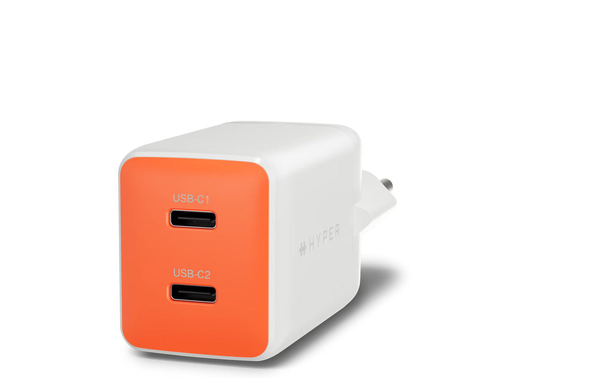 HYPER USB-Wandladegerät Flex GaN 45 W 2x USB-C