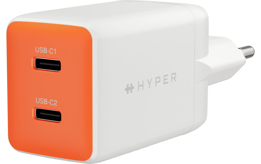 HYPER USB-Wandladegerät Flex GaN 45 W 2x USB-C