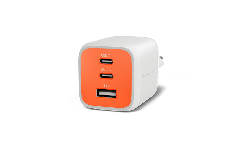 HYPER USB-Wandladegerät Flex GaN 65 W 2x USB-C 1x USB-A