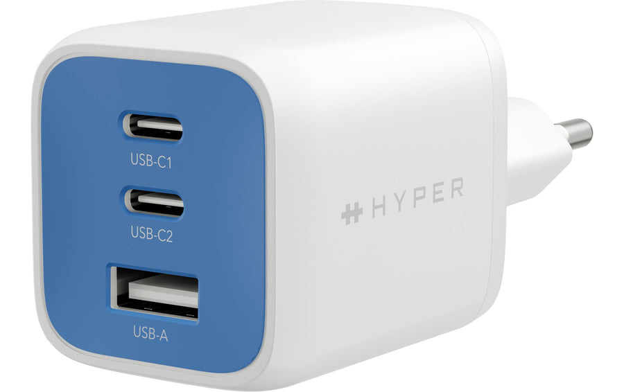 HYPER USB-Wandladegerät Flex GaN 65 W 2x USB-C 1x USB-A