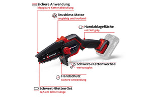 Einhell GE-PS 18/15 Li 12.5 cm Schnittlänge, Holster Kit
