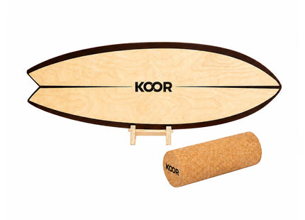 KOOR Balance Board mit Korkrolle