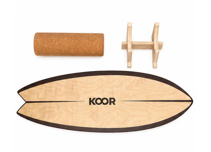 KOOR Balance Board mit Korkrolle