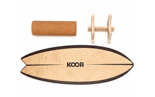KOOR Balance Board mit Korkrolle
