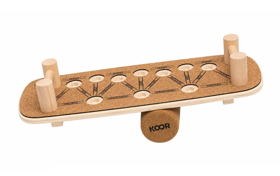 KOOR Balance Push-up-Board con rullo in sughero
