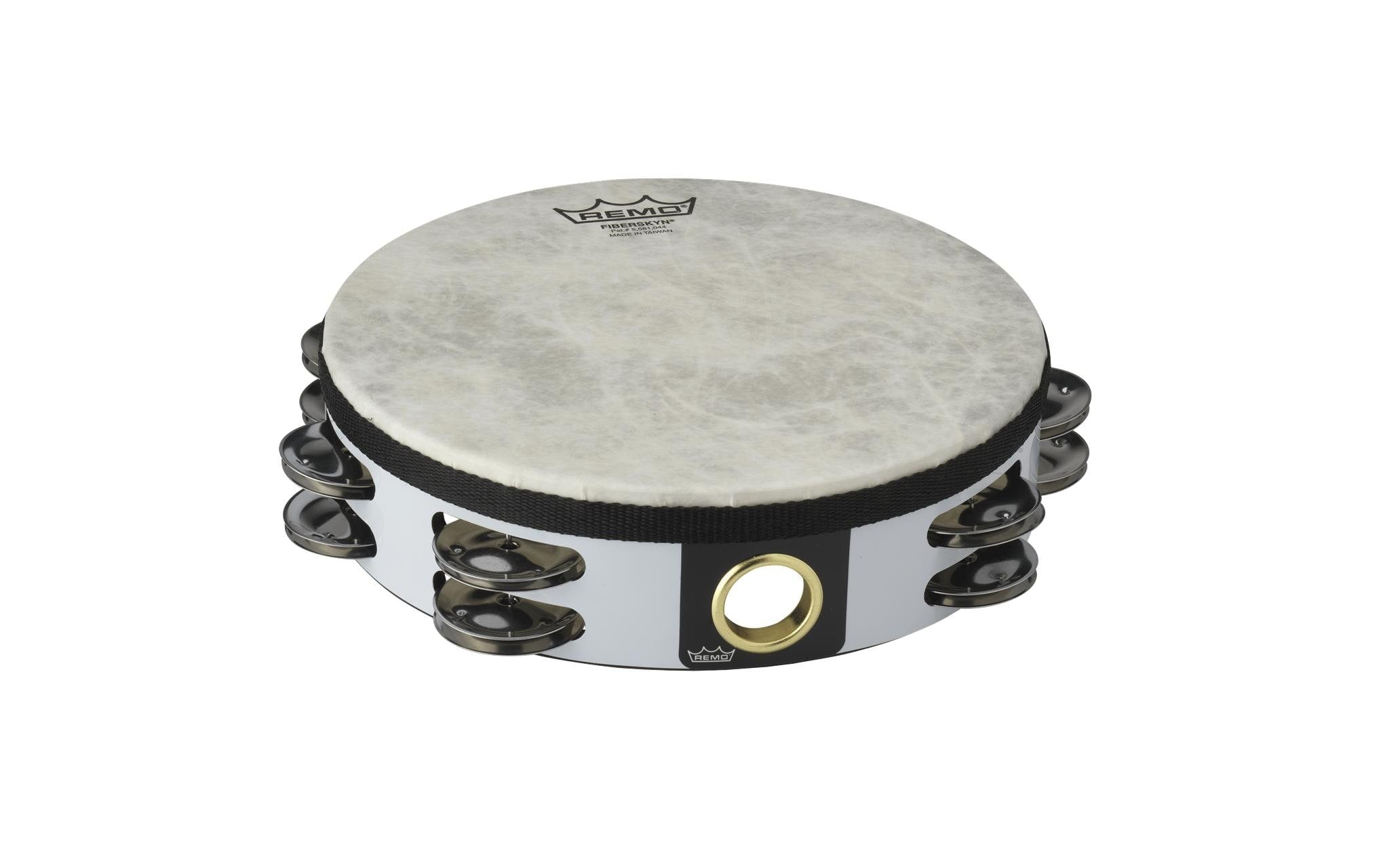 Remo Fiberskyn Timbrel 8" Acousticon Fiberskyn 2-reihig Weiss