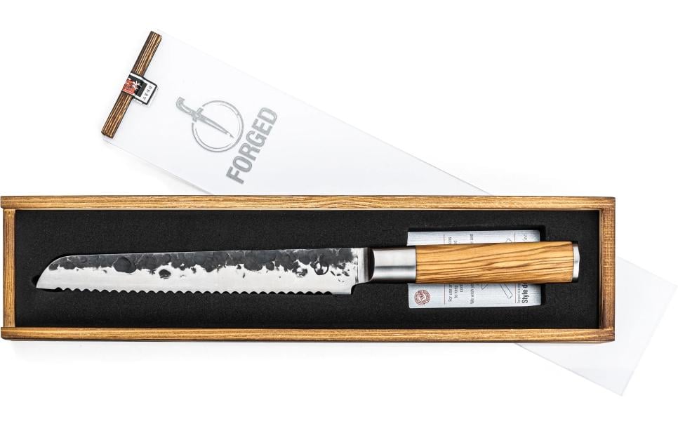 Forged Küchenmesser Olive Brotmesser 20 cm Beige