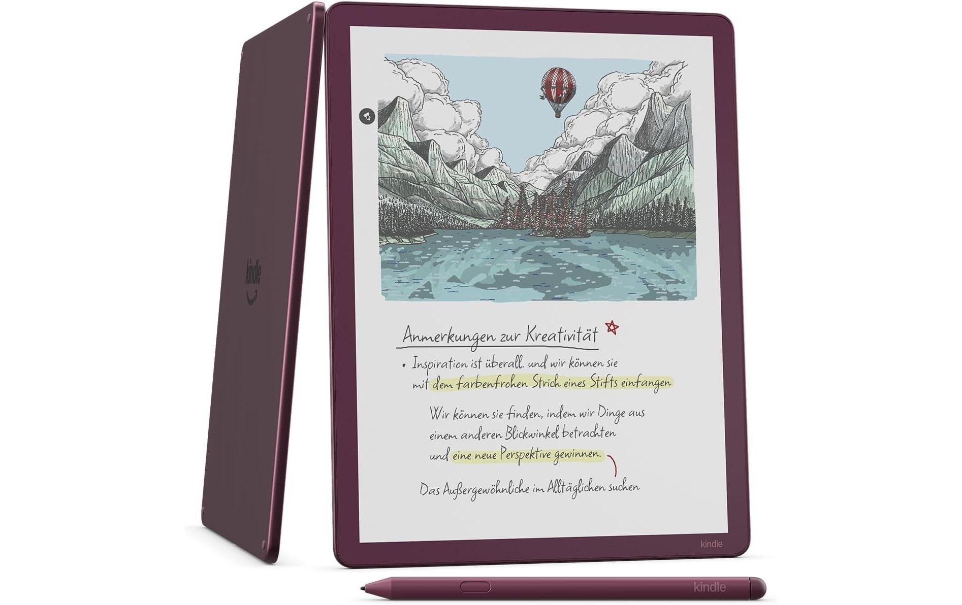 Amazon Kindle Scribe Colorsoft 2025 11 Zoll, 64 GB, Feige, Pen