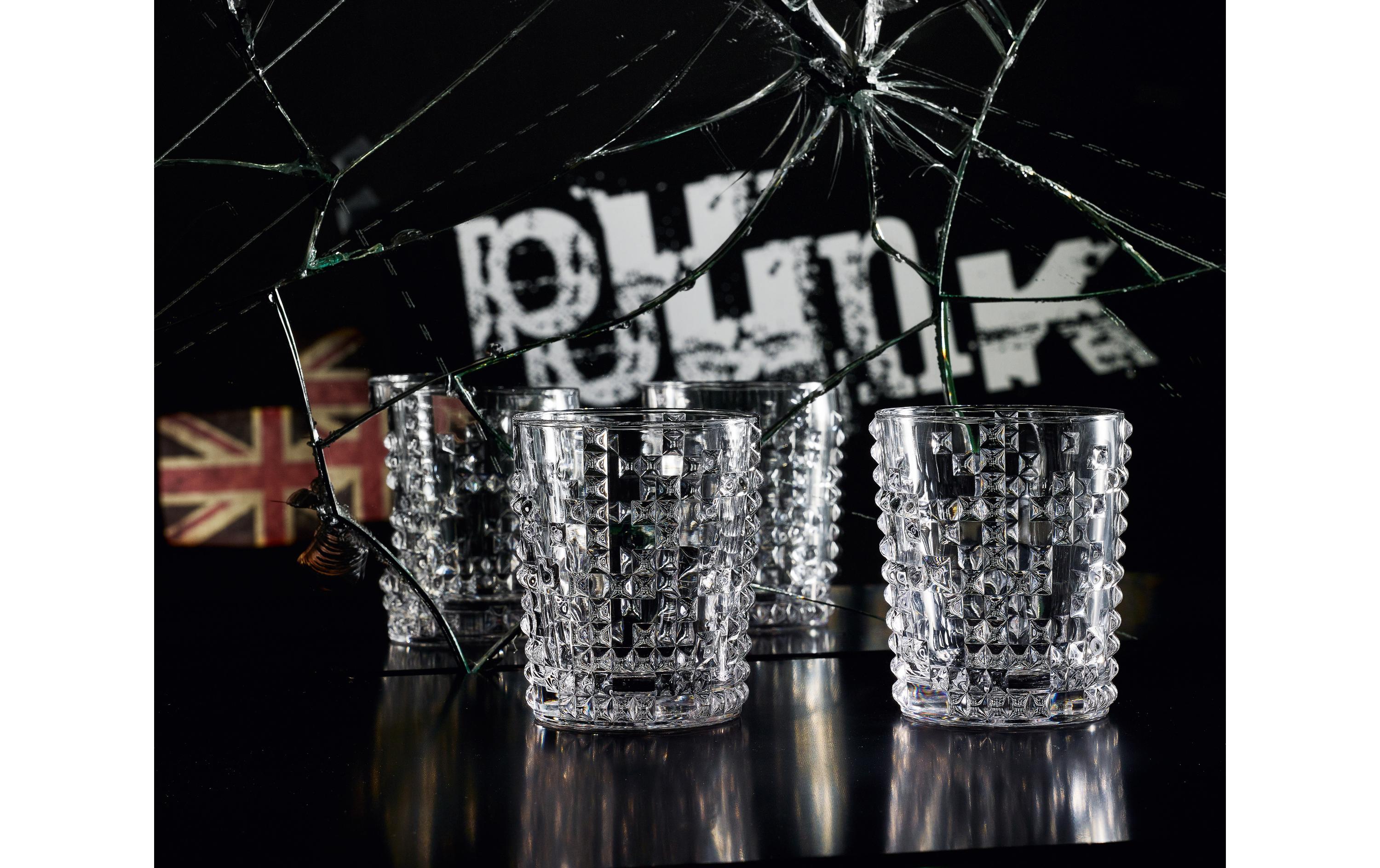 Nachtmann Punk Whiskybecher Set/4 348 ml, 4 Stück, Transparent