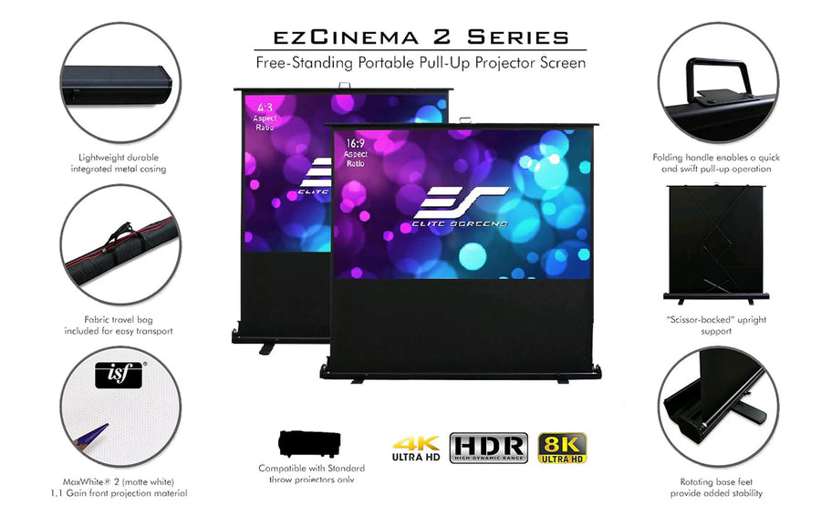 Elite Screens Mobile Leinwand ezCinema Plus 2 F107XWH2 237x133.5 cm 16:9