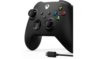 Microsoft Wireless Controller Carbon Black, mit USB-C Kabel