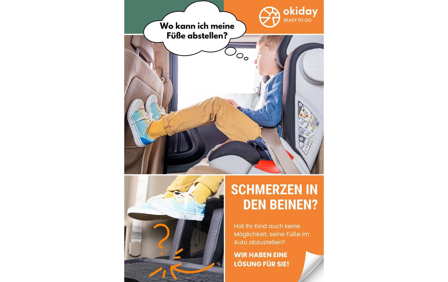Okiday Fussstütze Metall Schwarz höhenverstellbar