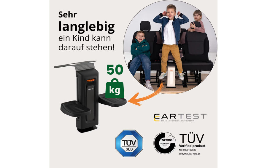 Okiday Fussstütze Metall Schwarz höhenverstellbar