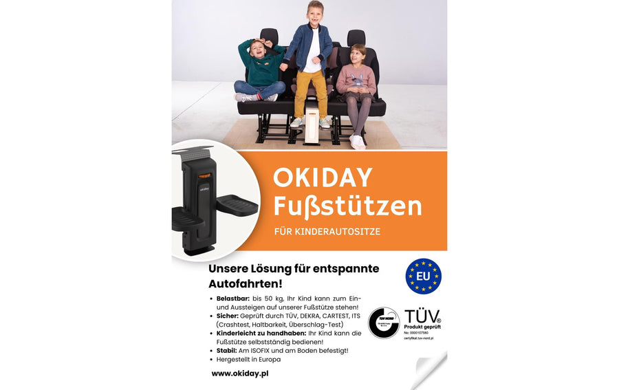 Okiday Fussstütze Metall Schwarz höhenverstellbar