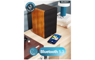 Majority D100 Aktiv Holzgehäuse 100 W Bluetooth 5.3