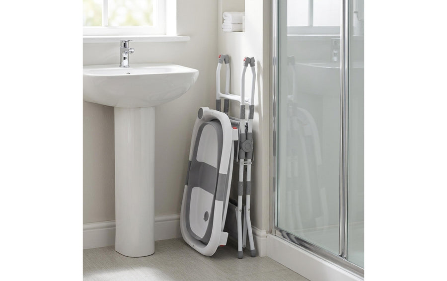 relaxdays Babybadewanne Grau/Weiss