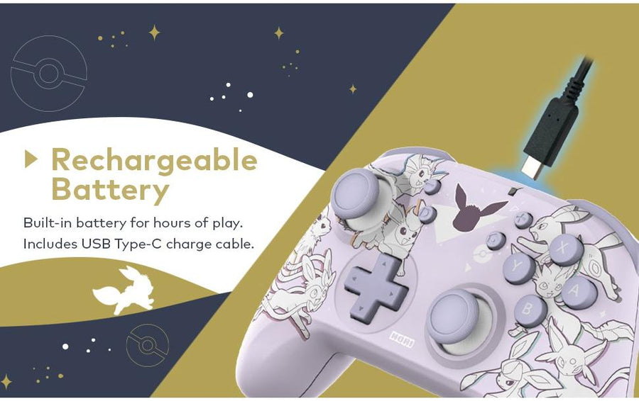 Hori Wireless Horipad Controller – Eevee Evolutions [NSW2/NSW] - Foto 7