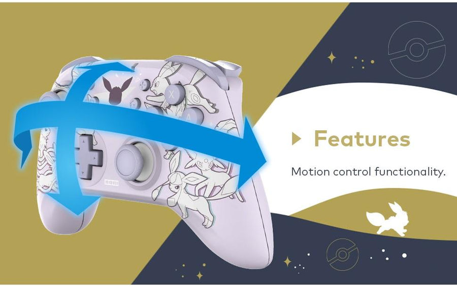 Hori Wireless Horipad Controller – Eevee Evolutions [NSW2/NSW] - Foto 6
