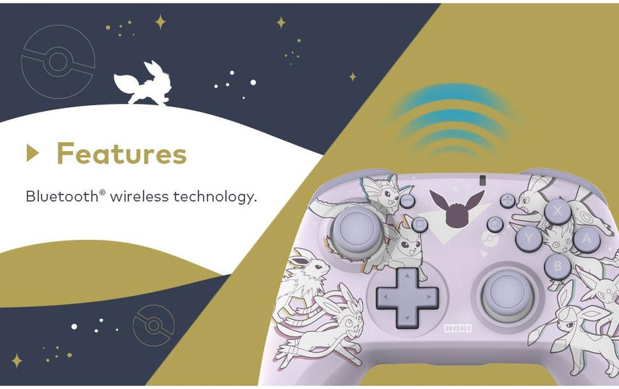 Hori Wireless Horipad Controller – Eevee Evolutions [NSW2/NSW] - Foto 5