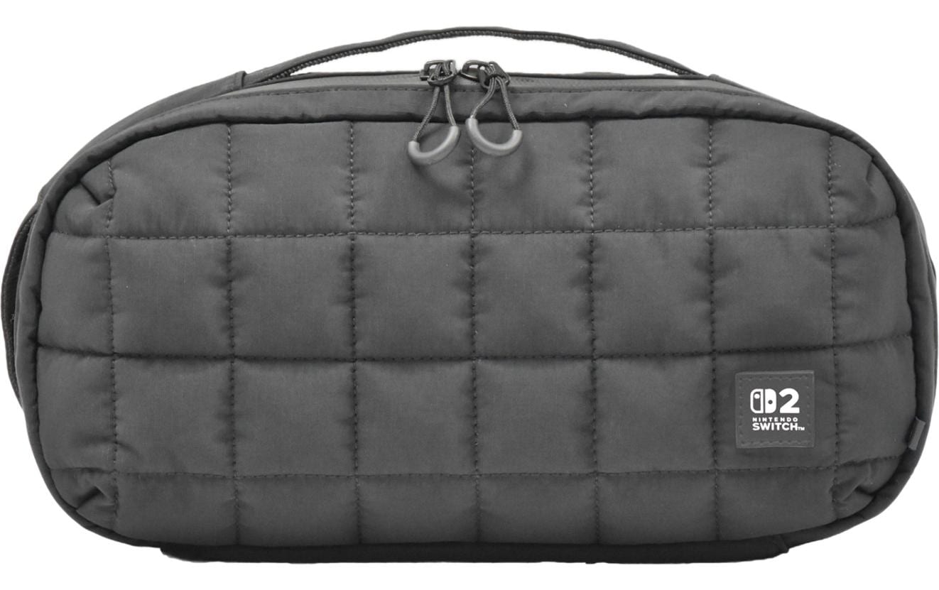 Hori Tasche Puff Pouch Gesteppt, Schwarz